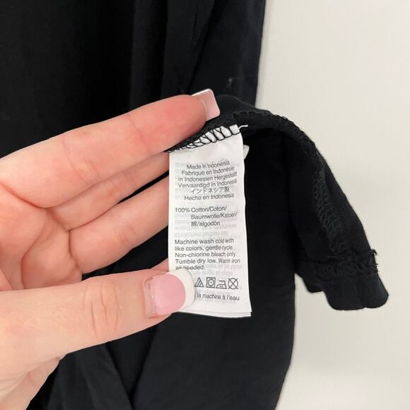 NEW J. Crew Black Tie Dress Size Large - Picture 6 of 8